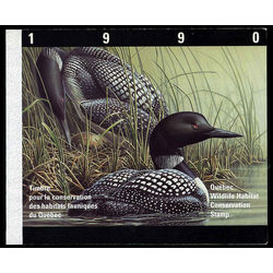 quebec wildlife habitat conservation stamp qw3a common loons by pierre leduc 1990