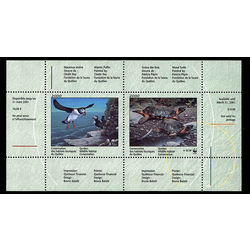 quebec wildlife habitat conservation stamp qw13aa atlantic puffin by clodin roy and wood turtle by patricia pepin 2000