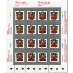 canada stamp 1241 ceremonial frontlet 50 1989 m pane