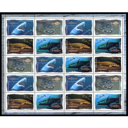 canada stamp 1644a ocean water fish 1997 m pane bl
