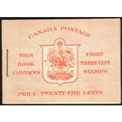 canada stamp bk booklets bk30c king george vi 1937 M VFNH EN