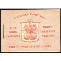 canada stamp complete booklets bk bk30c booklet 1937 m vfnh en