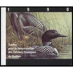 quebec wildlife habitat conservation stamp qw3 common loons by pierre leduc 6 1990