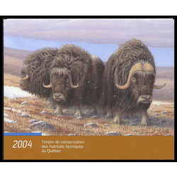 quebec wildlife habitat conservation stamp qw17 musk oxen by daniel labelle 10 2004