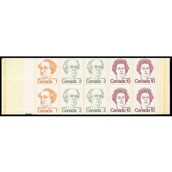 canada stamp bk booklets bk76 caricature definitives 1976 F