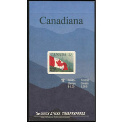 canada stamp bk booklets bk110 flag over forest 1989 B