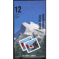 canada stamp bk booklets bk141 flag over mountains 1992