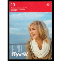 canada stamp bk booklets bk593 renee martel 2014