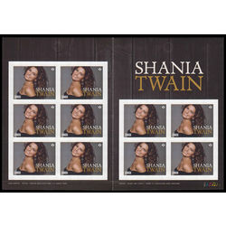 canada stamp bk booklets bk594 shania twain 2014