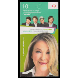 canada stamp bk booklets bk600 catherine o hara 2014