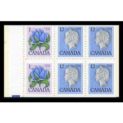 canada stamp bk booklets bk77 floral definitives 1977 B