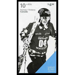 canada stamp bk booklets bk574 sarah burke 1982 2012 2014