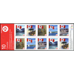 canada stamp bk booklets bk341 permanent booklets flags 2006