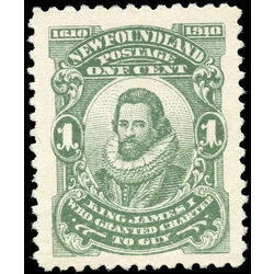 newfoundland stamp 87x king james i 1 1910