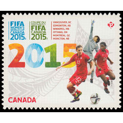 canada stamp 2837 fifa women s world cup canada 2015 2015