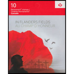 canada stamp bk booklets bk620 in flanders fields 2015