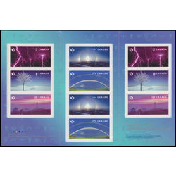 canada stamp bk booklets bk622 weather wonders 2015