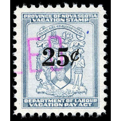 canada revenue stamp nsv4 vacation pay 25 1958