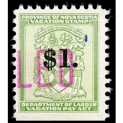 canada revenue stamp nsv6 vacation pay 1 1958