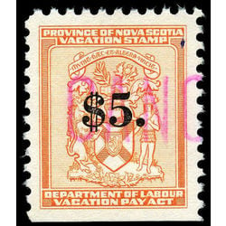 canada revenue stamp nsv7 vacation pay 5 1958