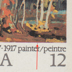 canada stamp 734i autumn birches 12 1977