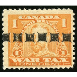 canada revenue stamp fwt7b war tax george v 1 1915 m fnh crease