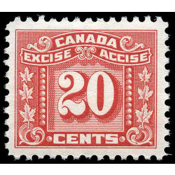 canada revenue stamp fx77 three leaf excise tax 20 1934