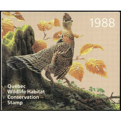 quebec wildlife habitat conservation stamp qw1 ruffed grouse by jean luc grondin 5 1988