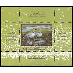 quebec wildlife habitat conservation stamp qw22 snow geese 12 2009