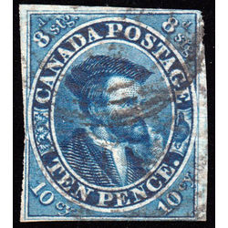 canada stamp 7 jacques cartier used fine to very fine 10d 1855