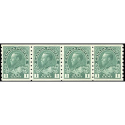 canada stamp 125ii strip king george v 1912