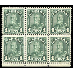 canada stamp 163ii block king george v 1 1930