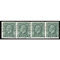 canada stamp 205i king george v 1933 u f line strip 4
