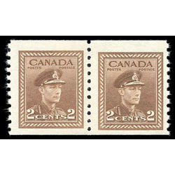 canada stamp 279i king george vi 2 1948 JUMP PAIR M VFNH