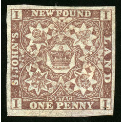 newfoundland stamp 15a 1861 third pence issue 1d 1861