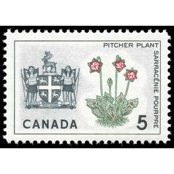 canada stamp 427iv newfoundland pitcher plant 5 1966