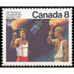 canada stamp 681ii olympic torch 8 1976