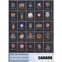 blank pages for the davo canada stamp album
