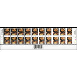 canada stamp 1679ii artistic woodworking 10 2001 PLATE BLOCK OF 20