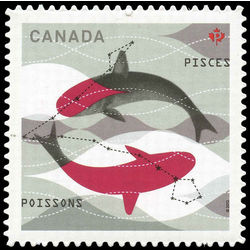 canada stamp 2460i pisces the fishes 2013