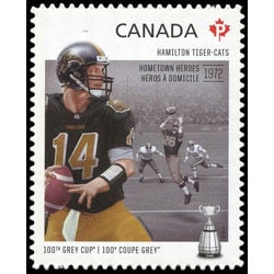 canada stamp 2574i hamilton tiger cats danny mcmanus 1965 hometown heroes 2012