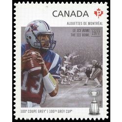 canada stamp 2576i montreal alouettes anthony calvillo 1972 the ice bowl 2012