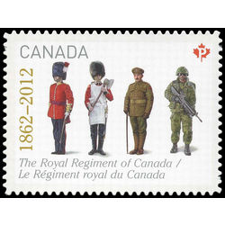 canada stamp 2580i the royal regiment of canada 2012
