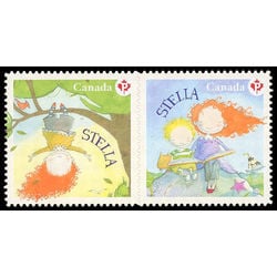canada stamp 2654i stella hanging from tree reading book 2013