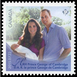 canada stamp 2686i prince george with prince william and catherine 2013