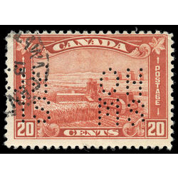 canada stamp o official oa175 harvesting wheat 20 1930