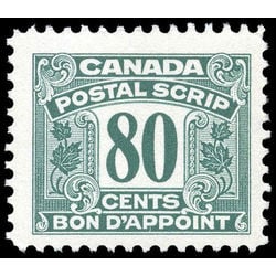 canada revenue stamp fps39 postal scrip second issue 80 1967