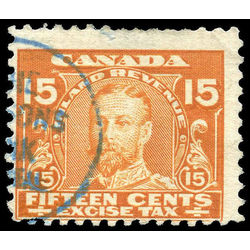 canada revenue stamp fx6 george v excise tax 15 1915