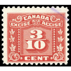 canada revenue stamp fx58 three leaf excise tax 3 10 1934