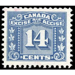 canada revenue stamp fx74 three leaf excise tax 14 1934